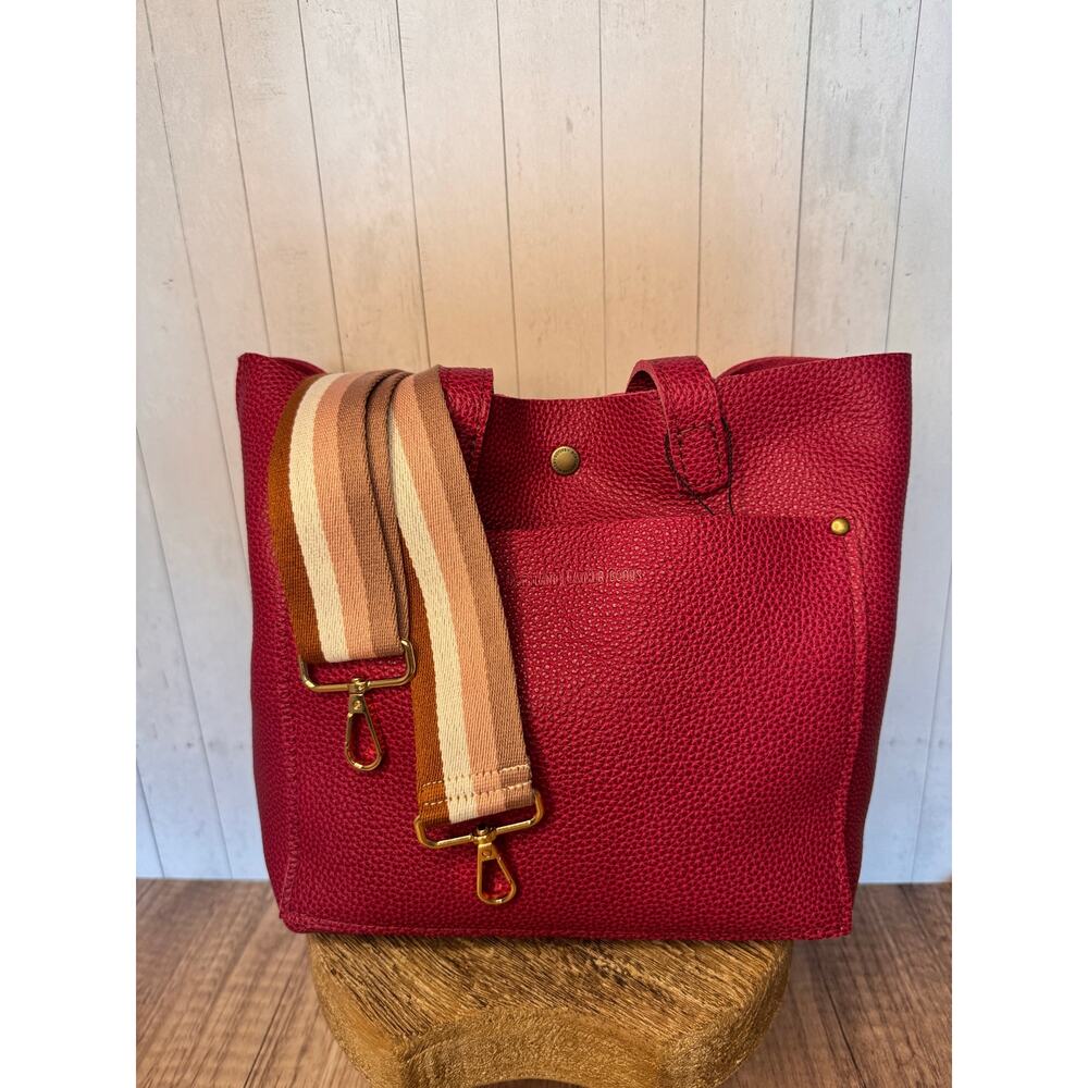 Pink Brown White Purse Strap Crossbody Neopolitan Bag Strap Striped Purse Strap